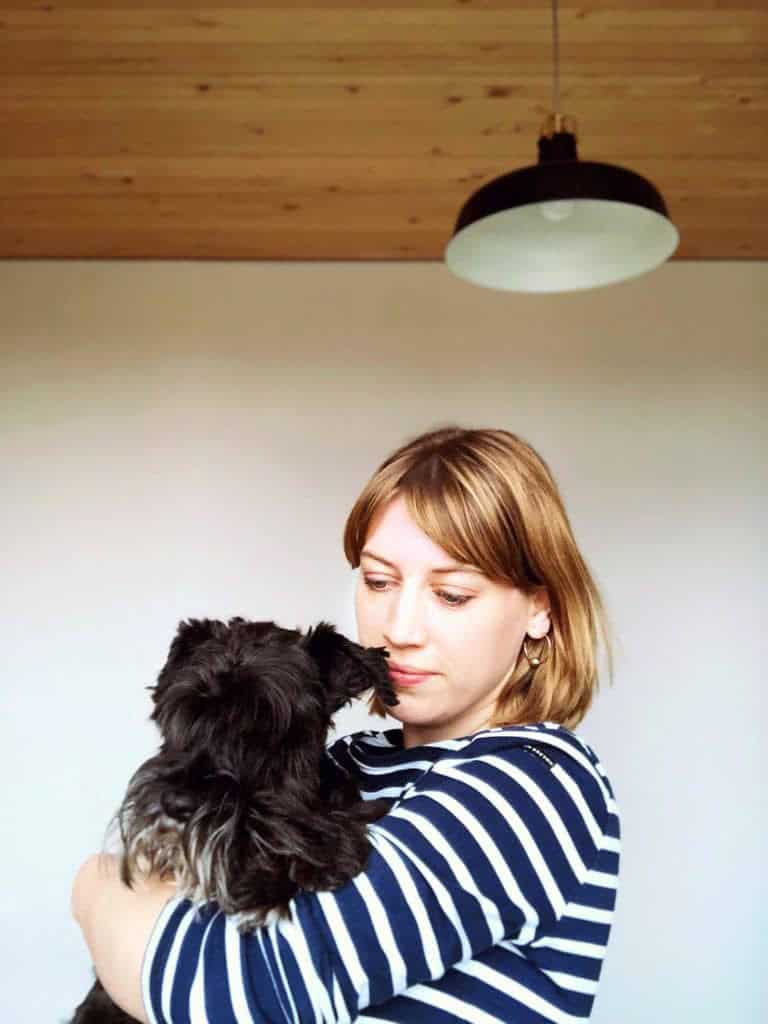 Woody and Laura wearing ethical hoop earrings