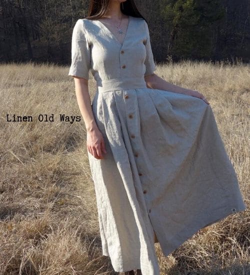 Handmade Linen Maxi