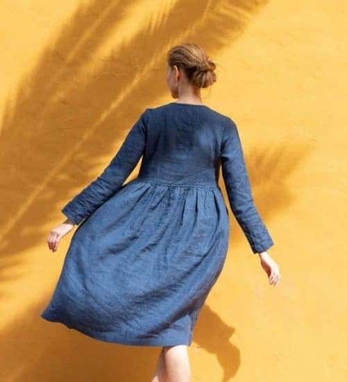 Autumn Linen Dress