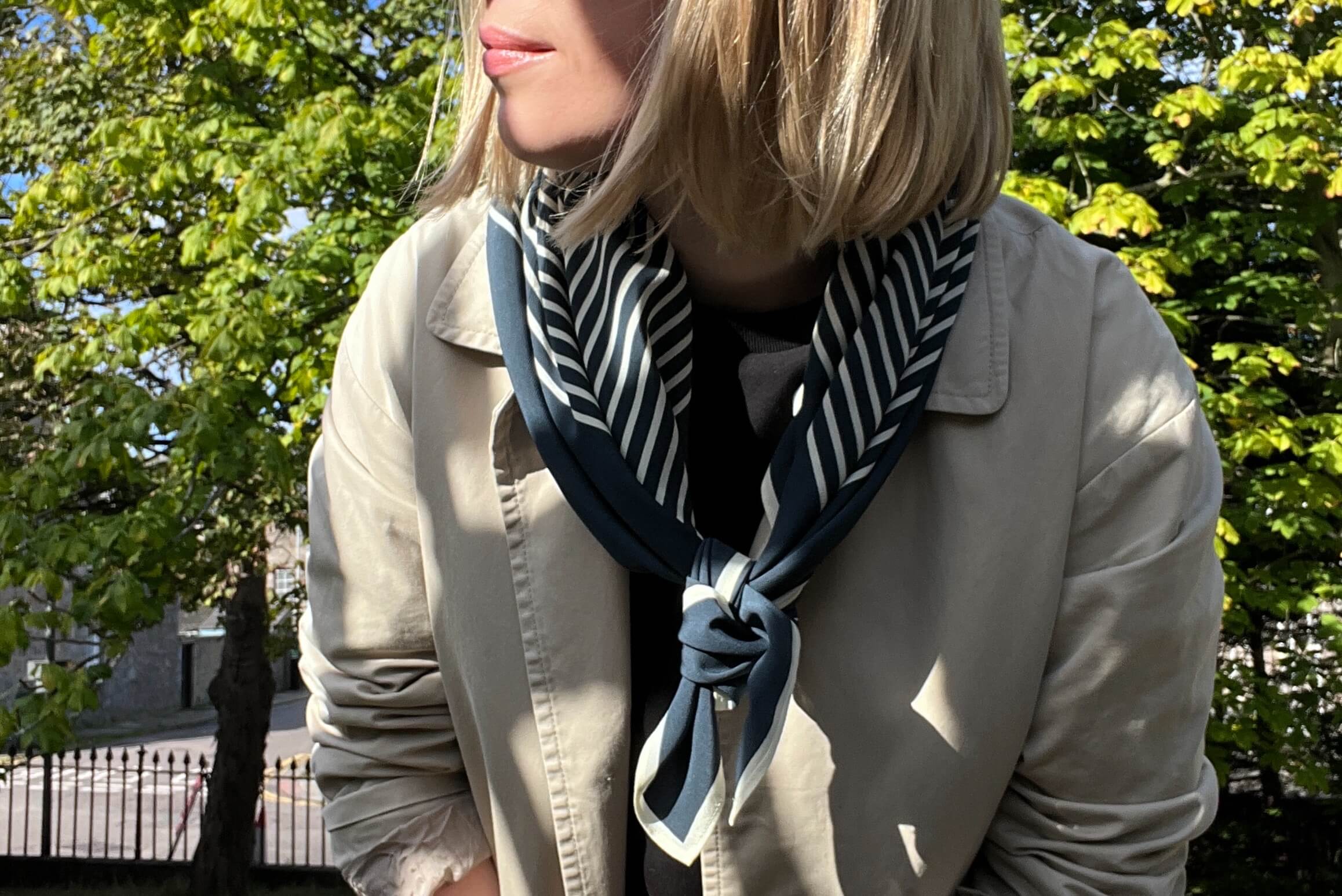 3 Unique Ways of Wearing a Silk Scarf for Women